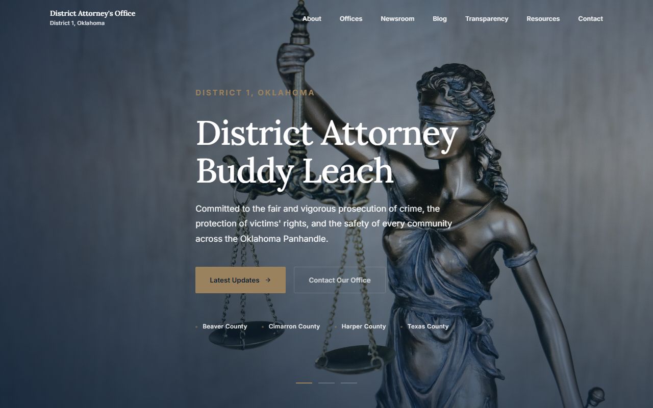 Harper County court records and District Attorney District 1 coverage